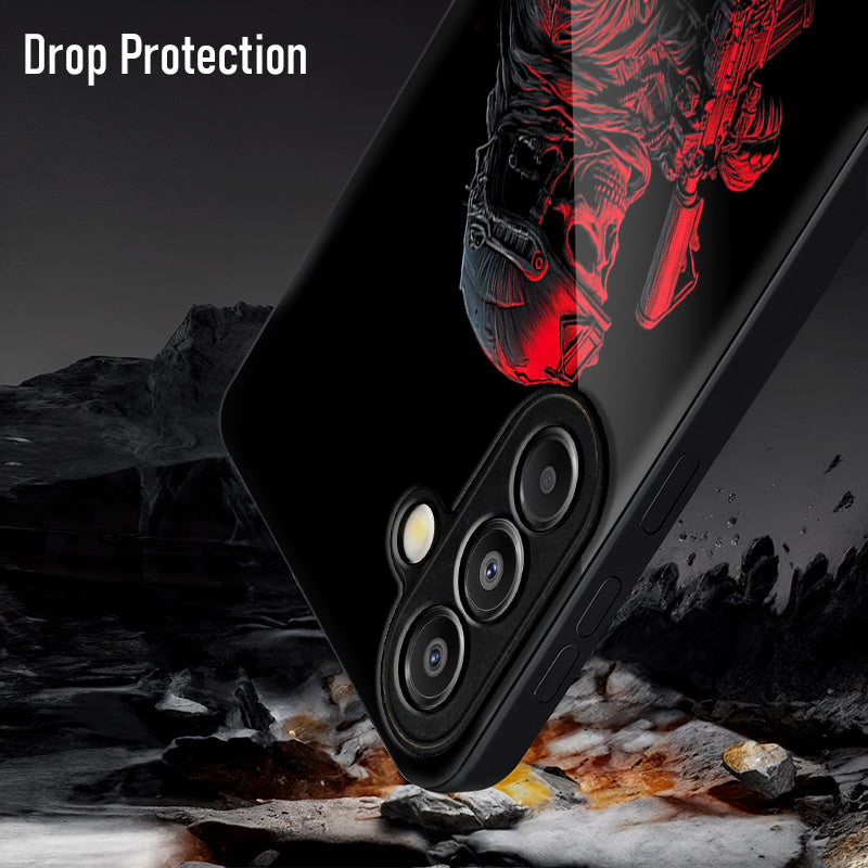 Samsung Galaxy A36 5G Premium Acrylic Shockproof Glass Back Case (Special Soldier)