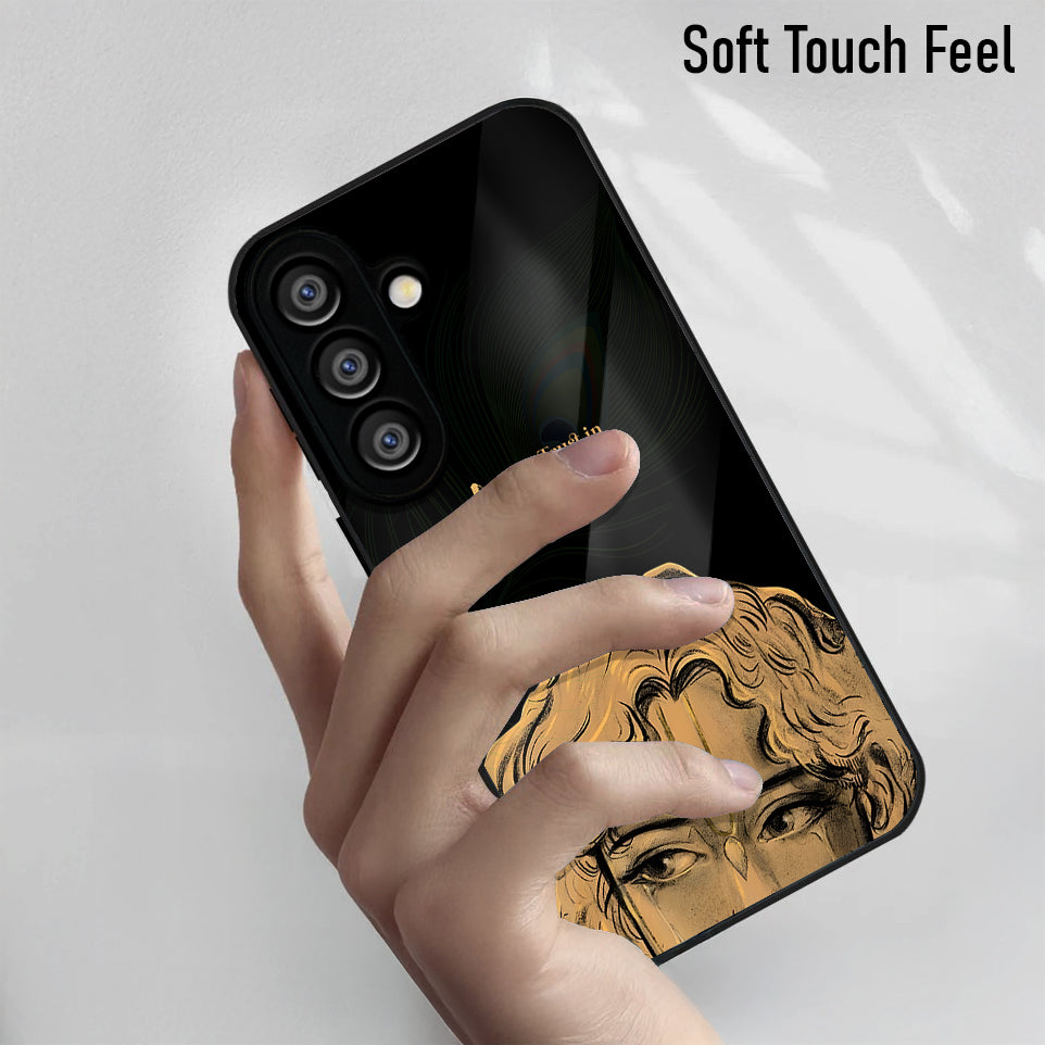 Samsung Galaxy A36 5G Premium Acrylic Shockproof Glass Back Case (Trust In Krishna)