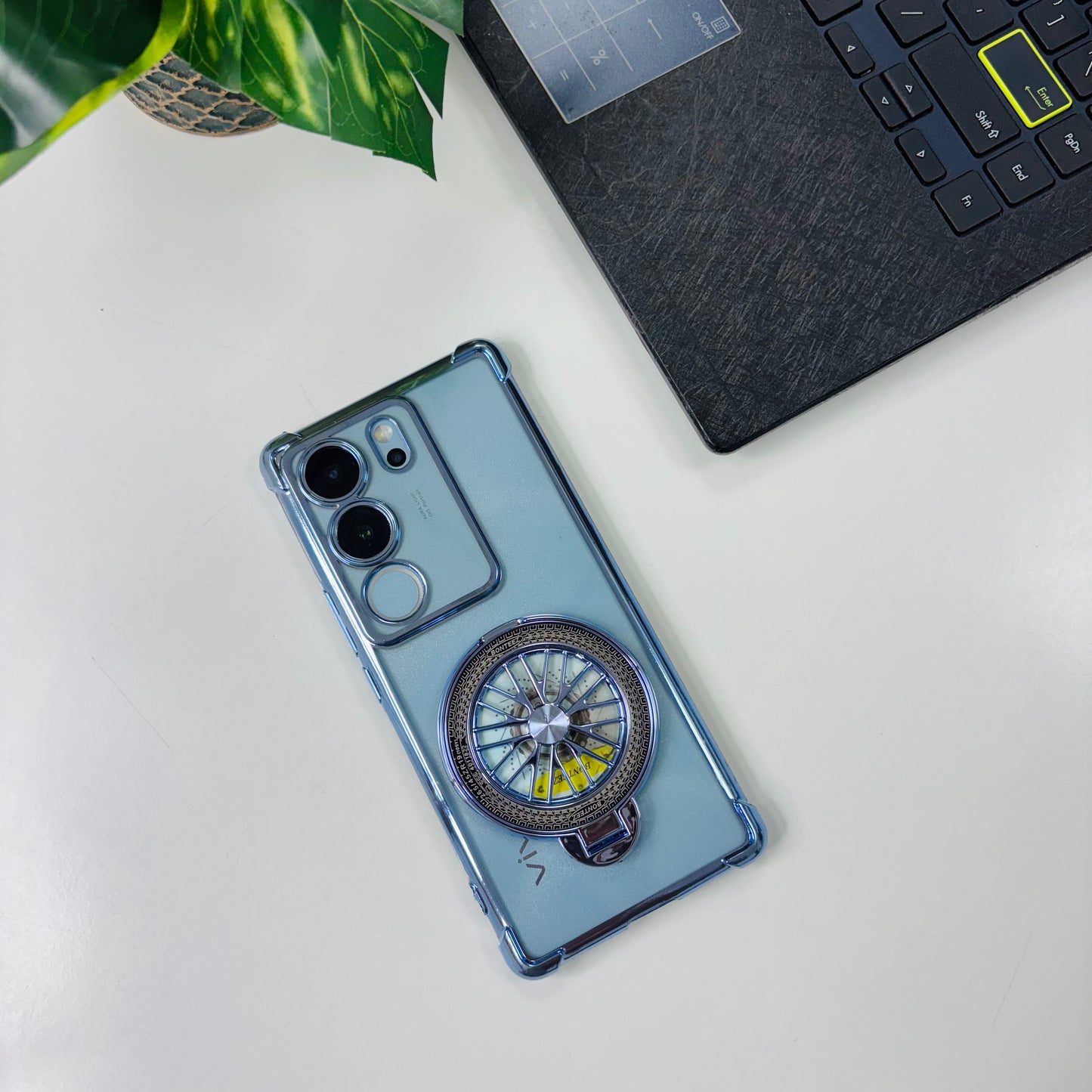 Vivo V29/V29 Pro 5G Premium Stress Buster Wheel Rotating Shockproof Airbags Case