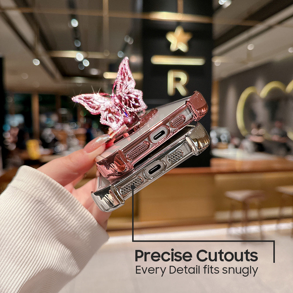 Vivo Y58 5G Premium Butterfly Stand Airbags Case