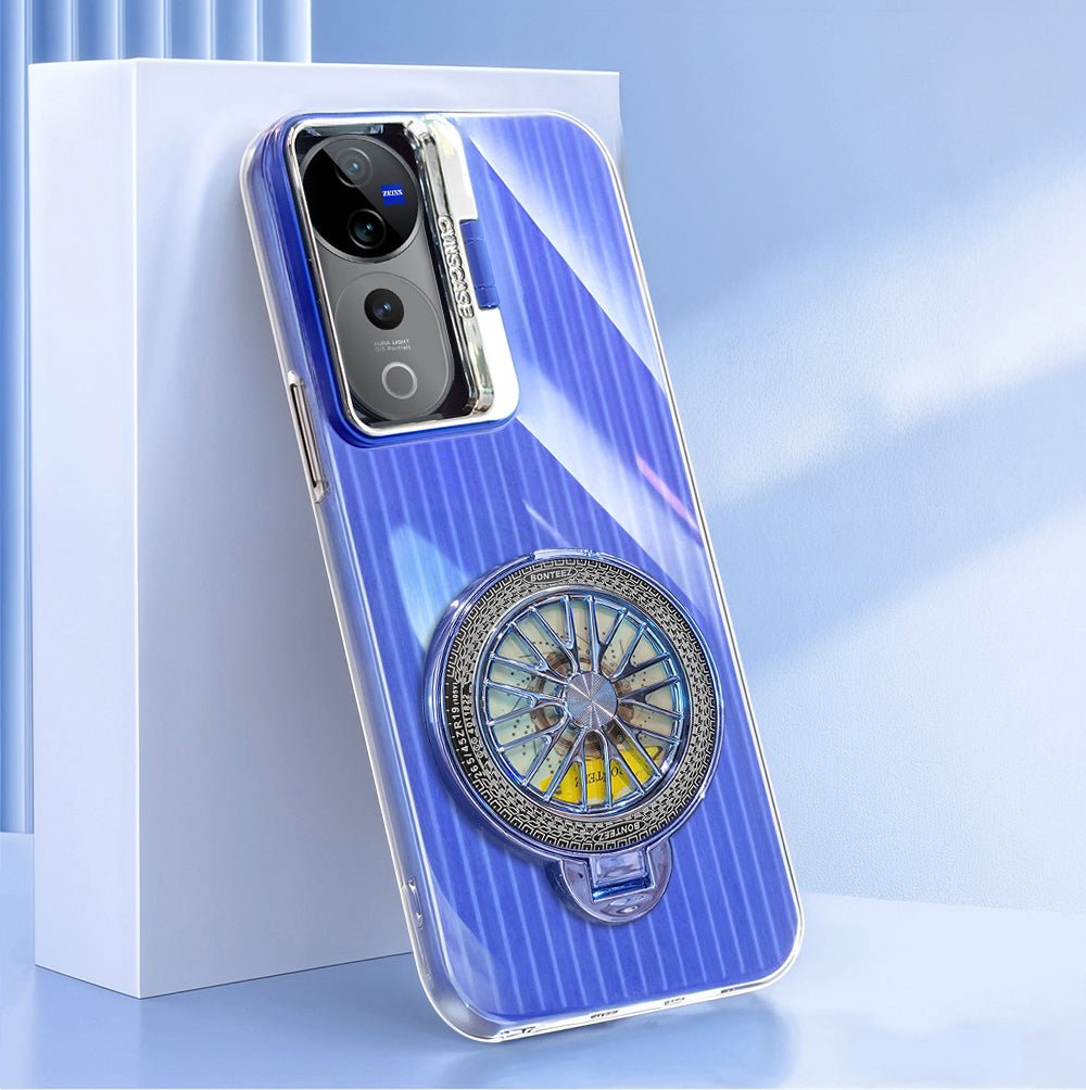 Vivo V40 Pro 5G Luxury Dual Layer Hybrid Camera Wheel Rotating Case