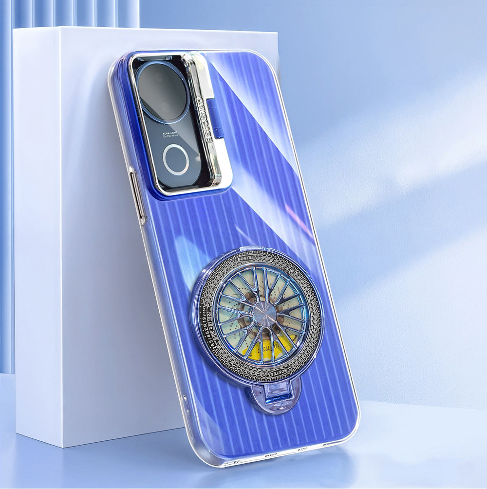 Vivo V50 5G Luxury Dual Layer Hybrid Camera Wheel Rotating Case