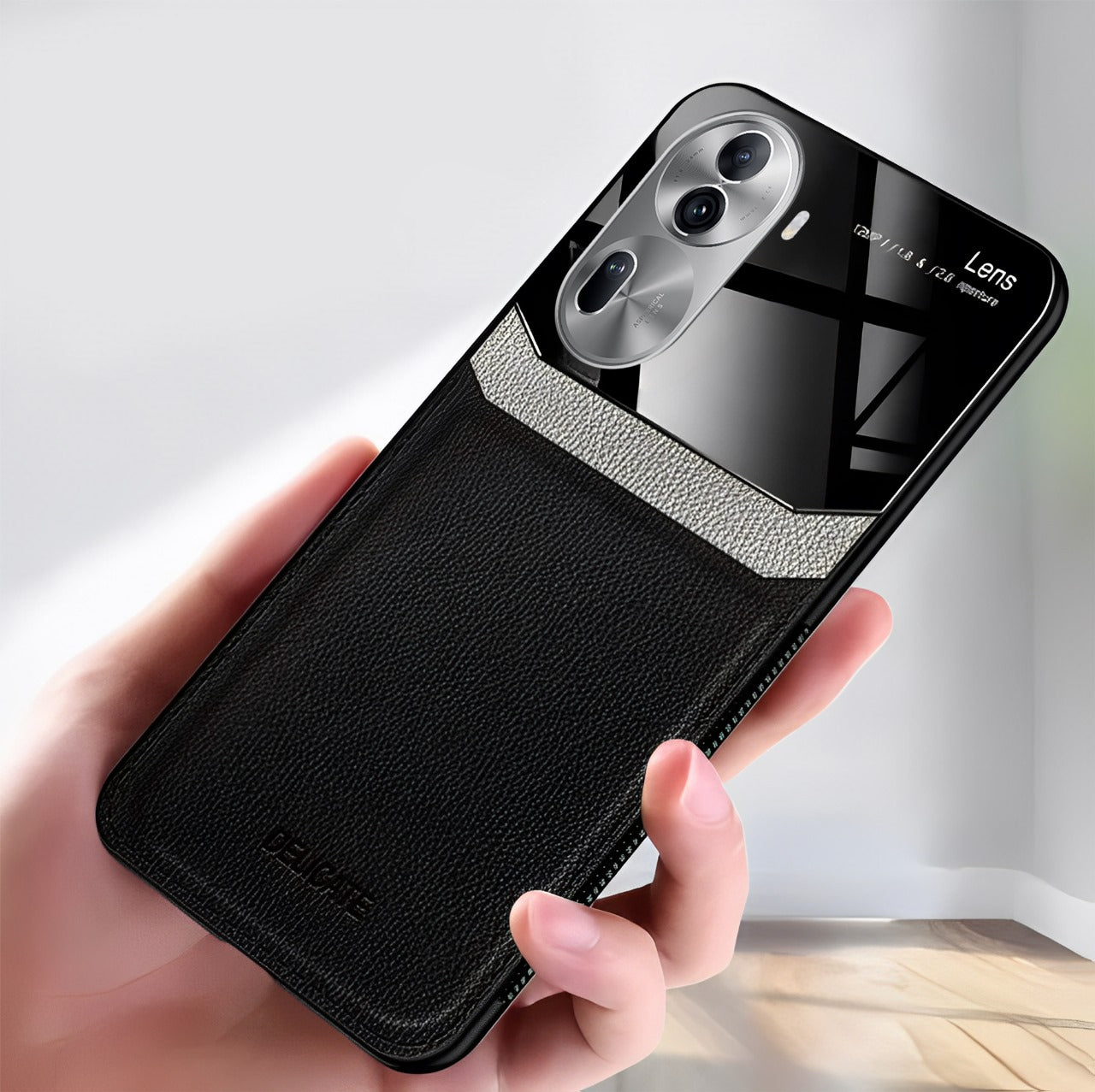 stylish leather case for oppo reno 11 pro