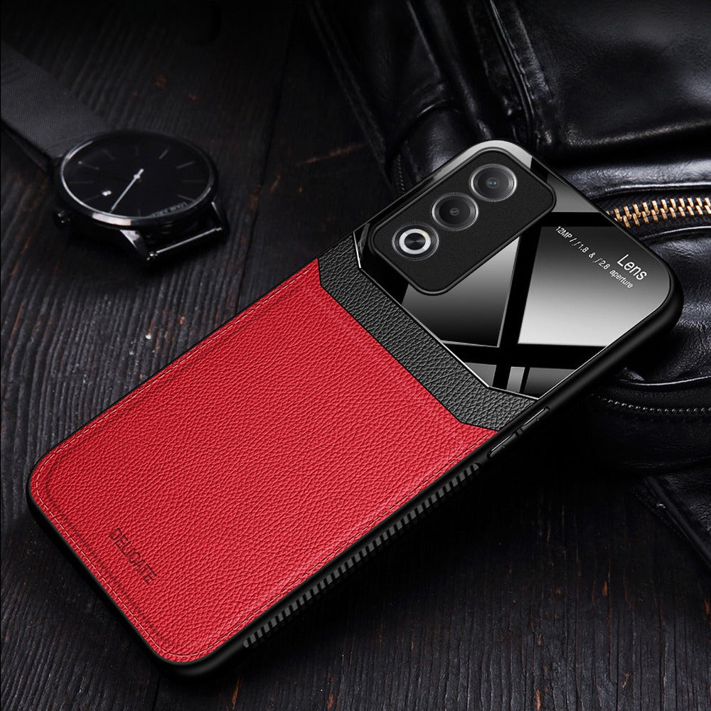 Oppo A3 Pro 5G Premium Leather Lens Protective Case