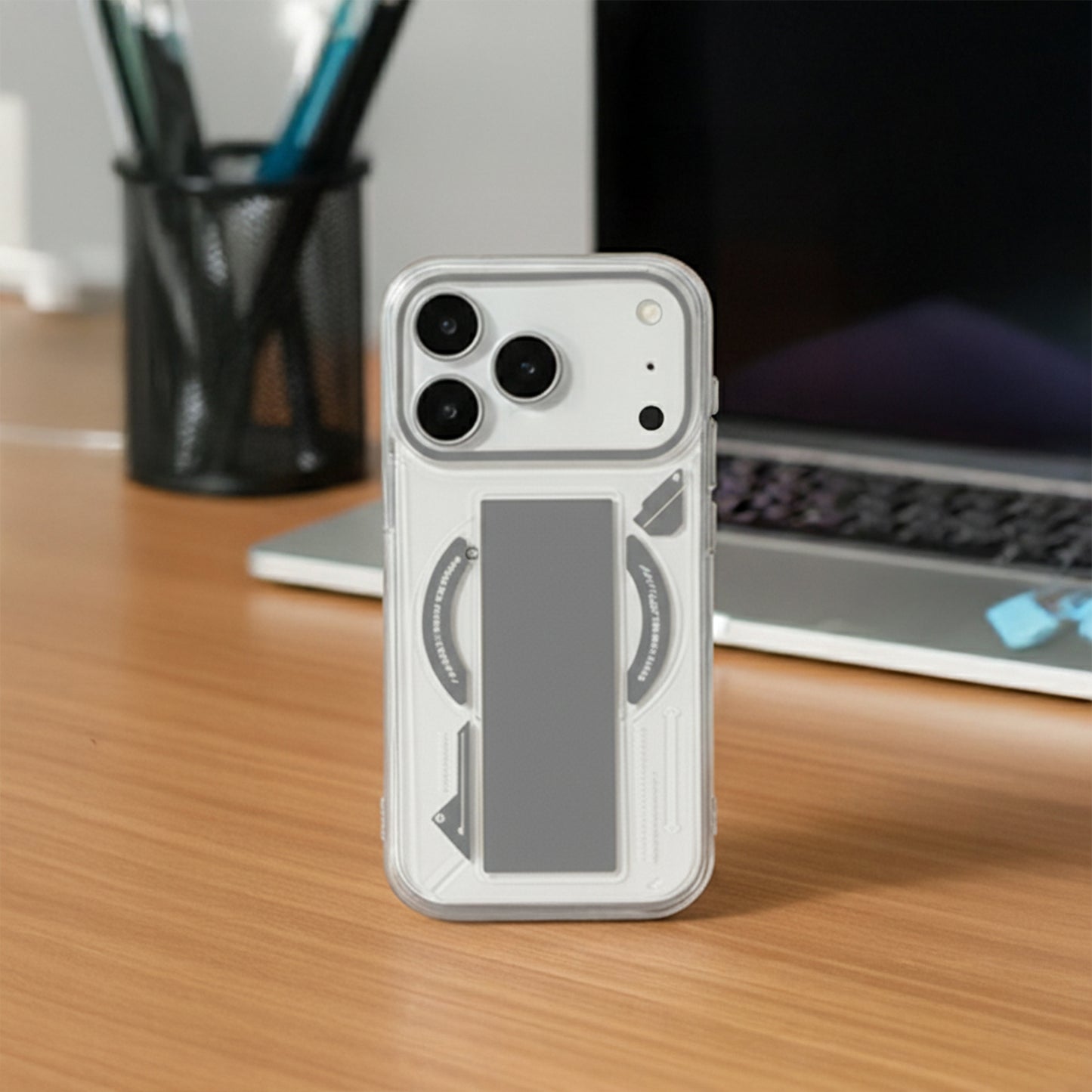 iPhone 17 Pro & 17 Pro Max Exquisite Stripe Stand Magsafe Case