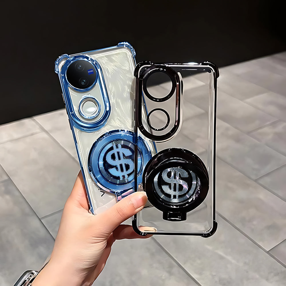 Vivo V50 5G Four Corner Airbags 100% Original Astro Money Magnet Rotating Dollar Case