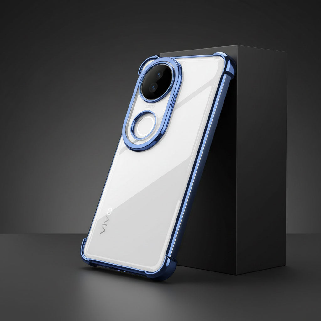 Vivo V50 5G Transparent Shockproof Case With Airbag Corners