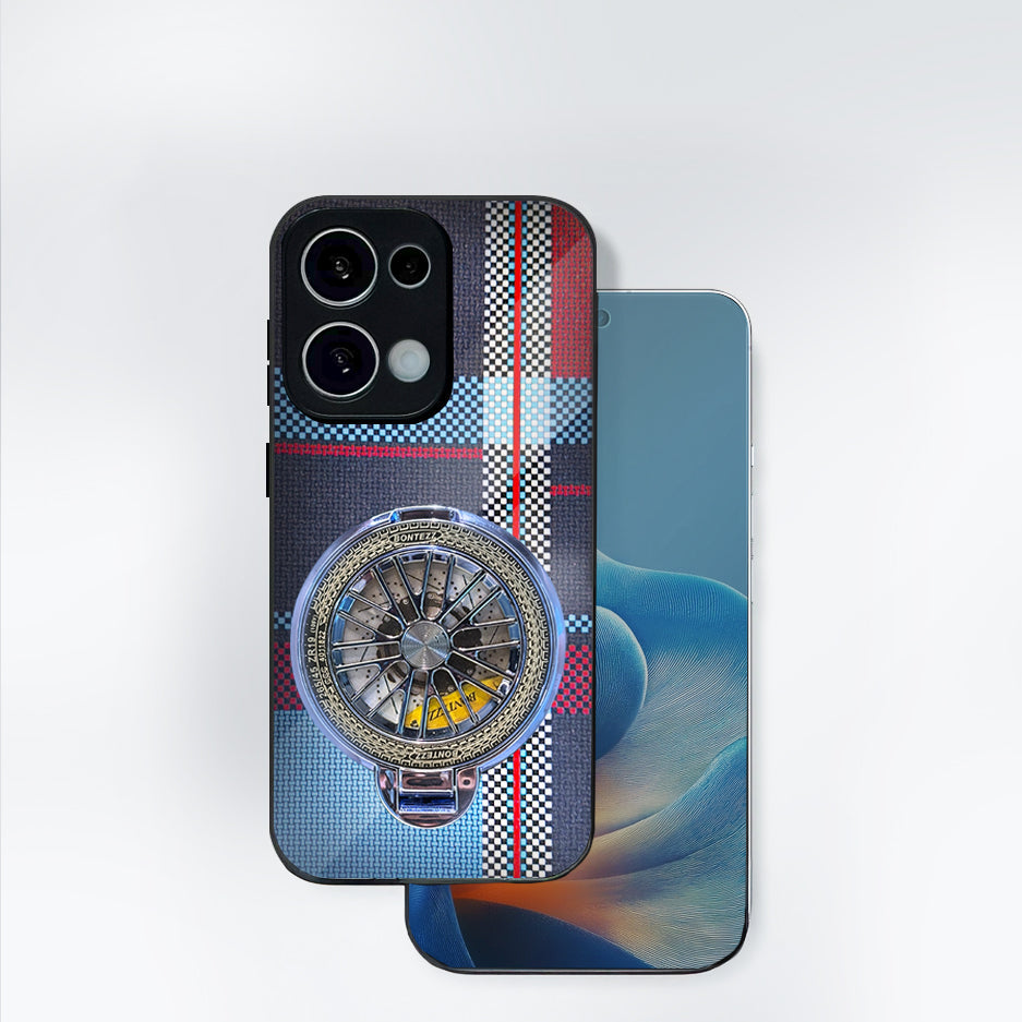 Oppo Reno13 Blue Grid Wheel Case