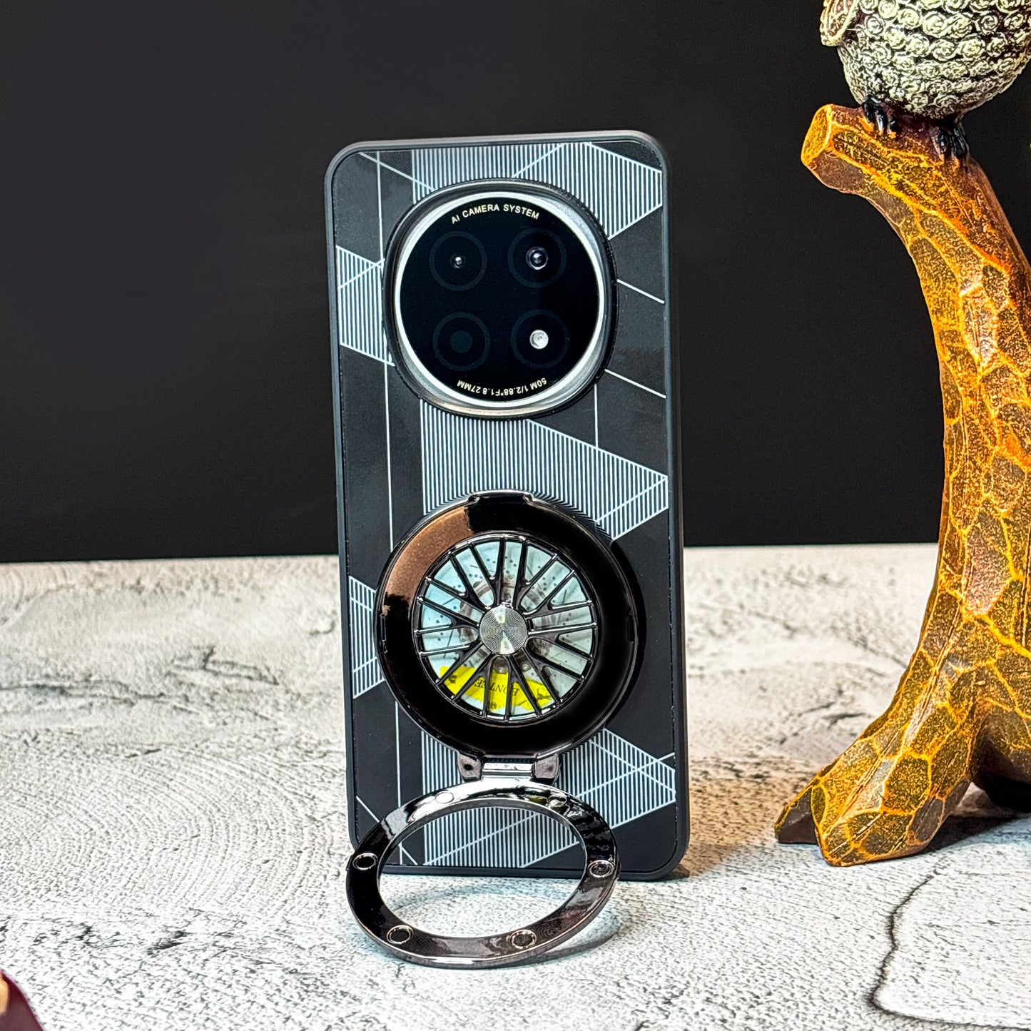 Oppo F29 Pro 5G Premium Stress Buster Wheel Triangle Pattern Back Case