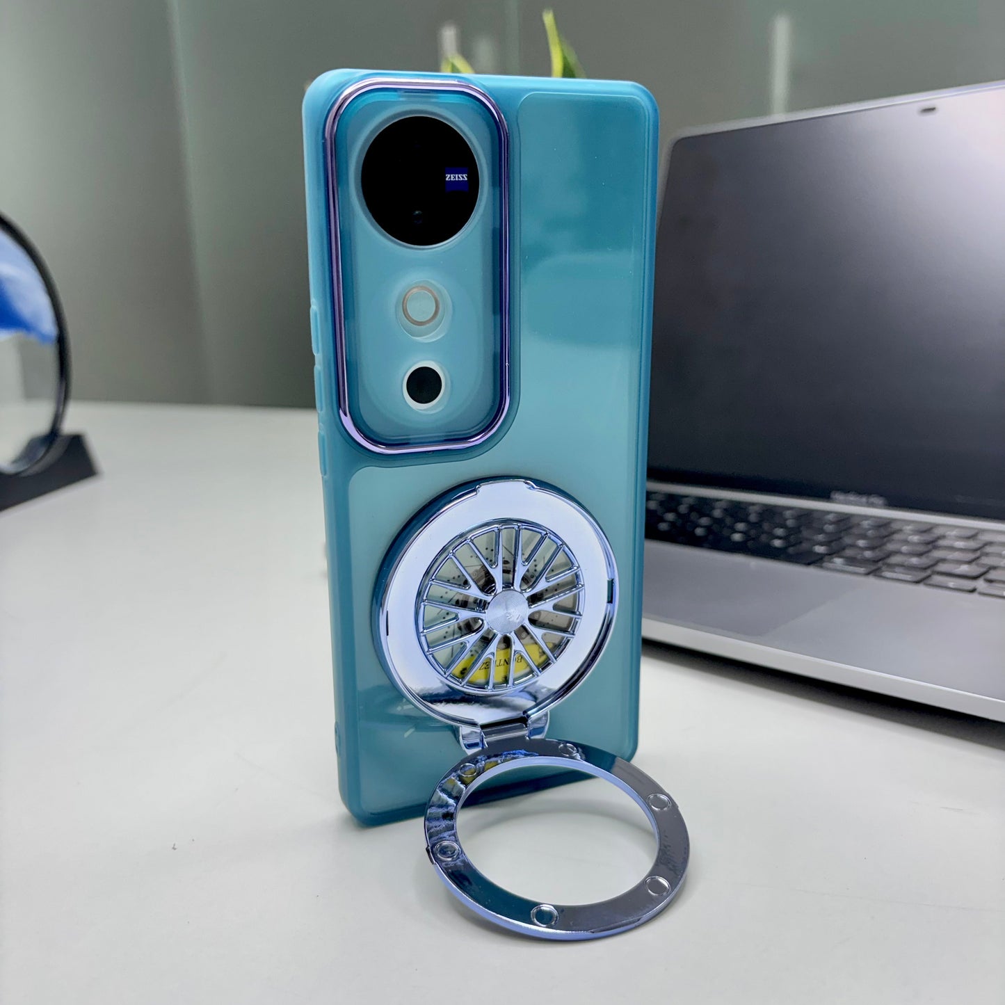 Vivo V40 Pro 5G Luxury Metal Camera Ring Protective Stress Buster Wheel 2.0 Back Cover