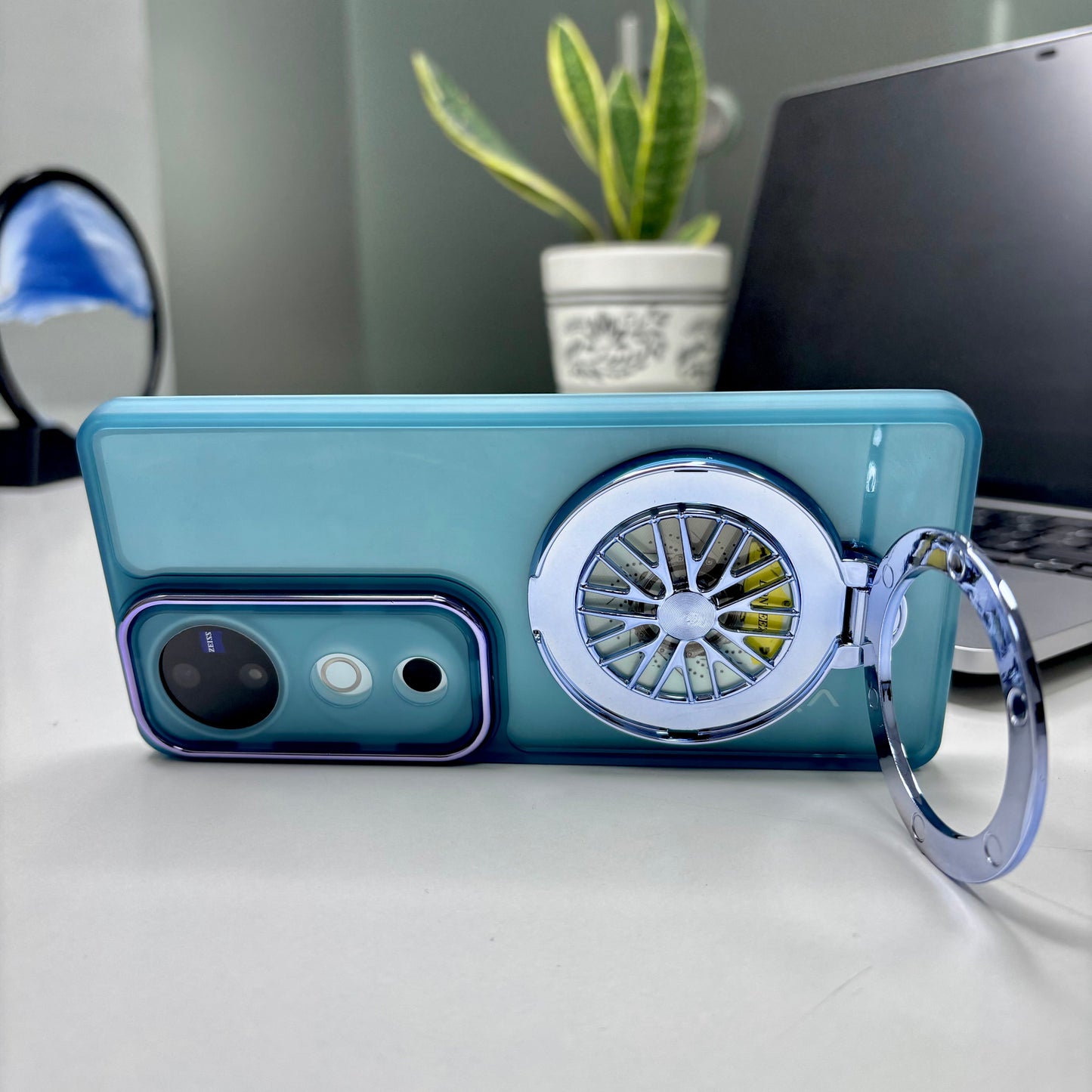 Vivo V40 Pro 5G Luxury Metal Camera Ring Protective Stress Buster Wheel 2.0 Back Cover