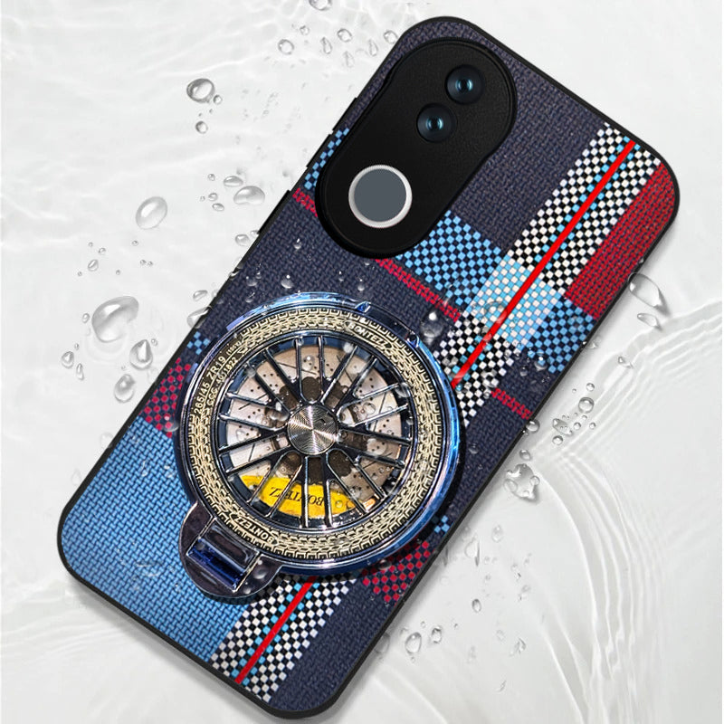 Vivo V50 5G Premium Stress Buster Wheel Grid Pattern Back Case