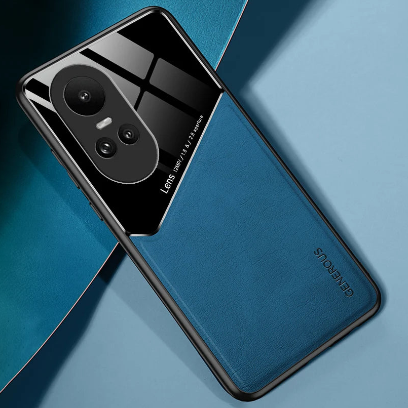 blue Oppo Reno 10 5G leather case