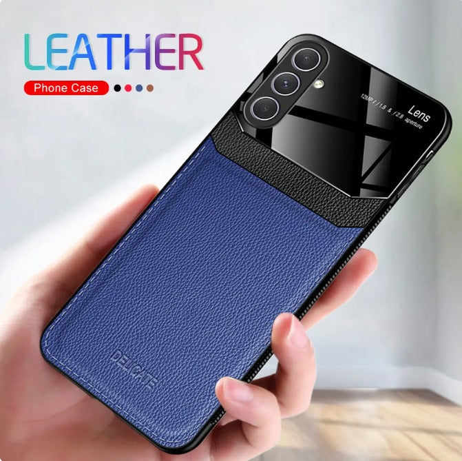 Samsung Galaxy A54 5G Premium Leather Lens Protective Case