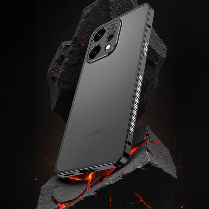 Oppo Reno 14 5G Black phone case with 'OPPO' branding on a dark background