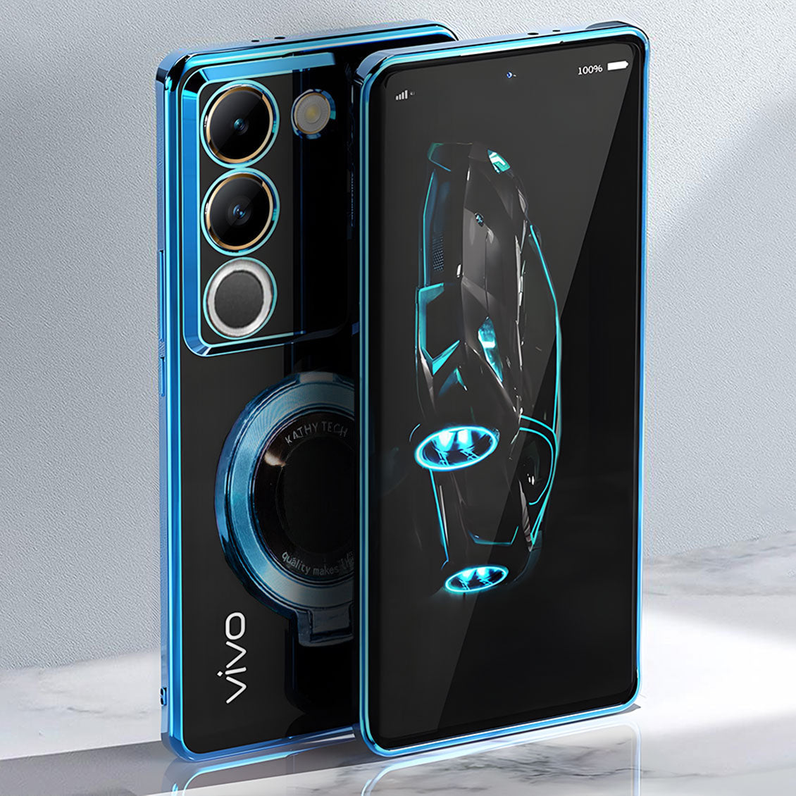Vivo Y200 5G Magnifier Electroplating Case