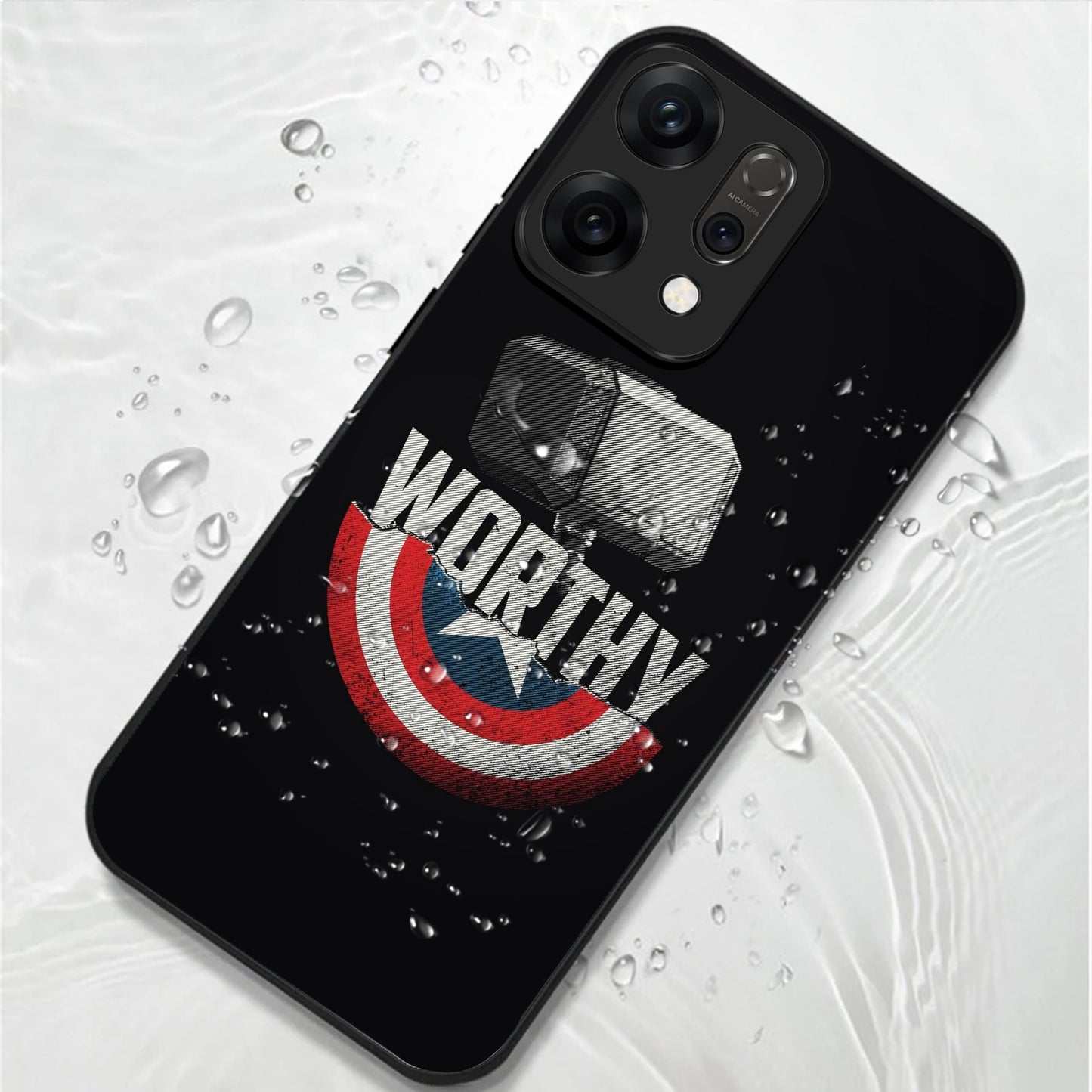 Oppo Reno 14 5G Premium Acrylic Shockproof Glass Back Case (Worthy Case)