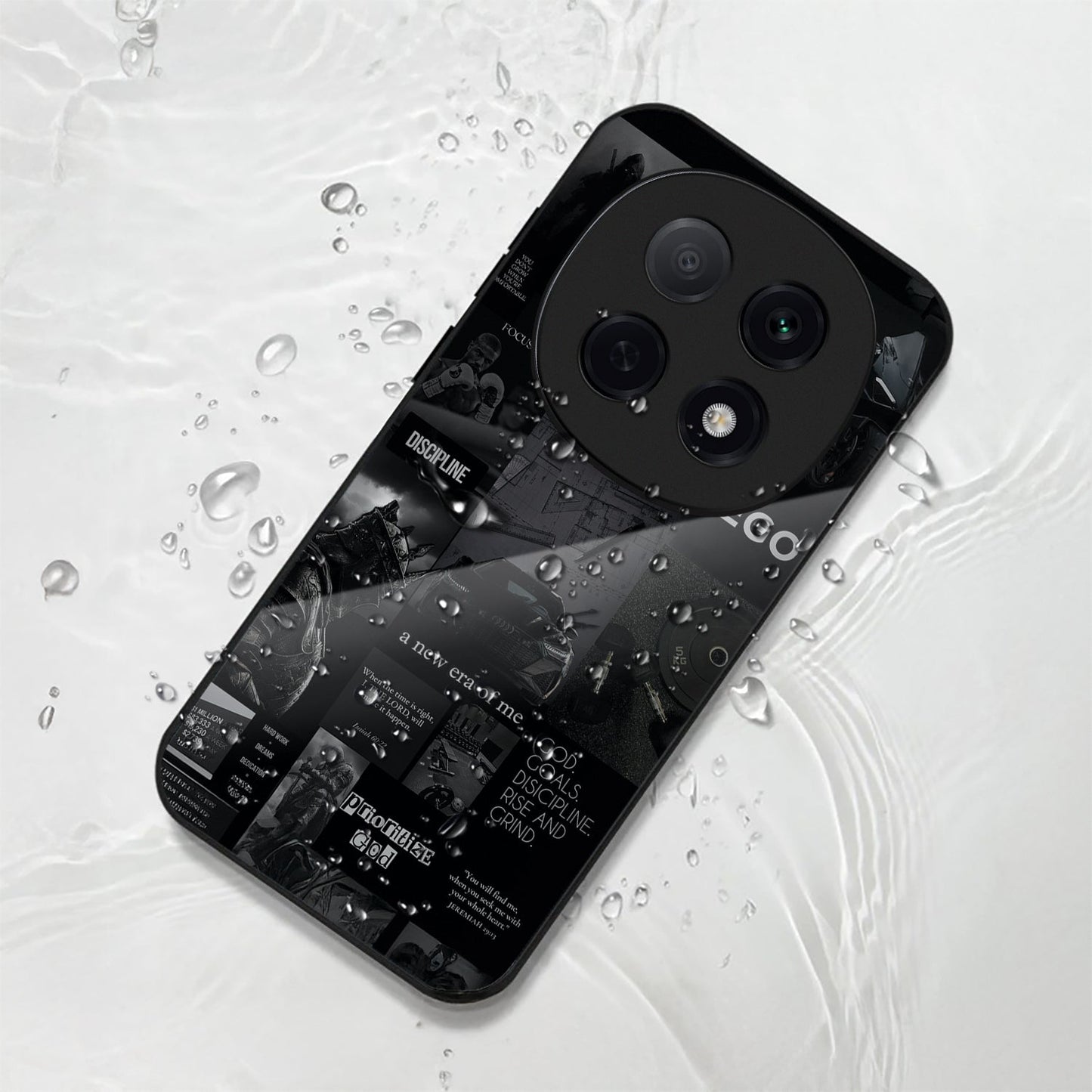 OPPO F29 Pro 5G Premium Acrylic Shockproof Glass Back Case (Discipline Drive)