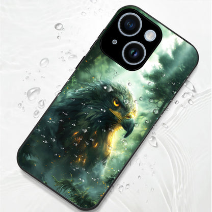 iPhone 14 Premium Acrylic Shockproof Glass Back Case (Eagle Case)
