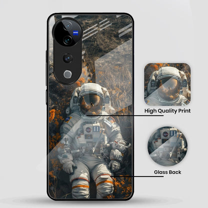 Vivo V40 Pro 5G Premium Acrylic Shockproof Glass Back Case (Gravity)