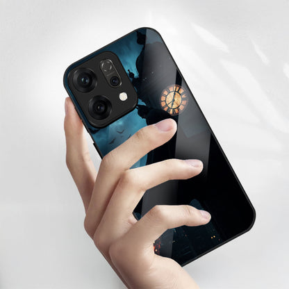 Oppo Reno 14 5G Premium Acrylic Shockproof Glass Back Case (Batman)