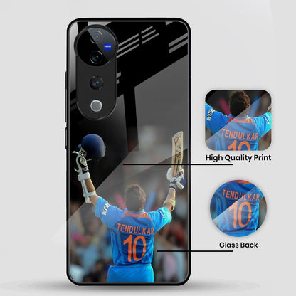 Vivo V40 Pro 5G Premium Acrylic Shockproof Glass Back Case (Tendulkar)
