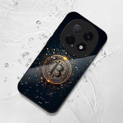 OPPO F29 Pro 5G Premium Acrylic Shockproof Glass Back Case (Bitcoin)