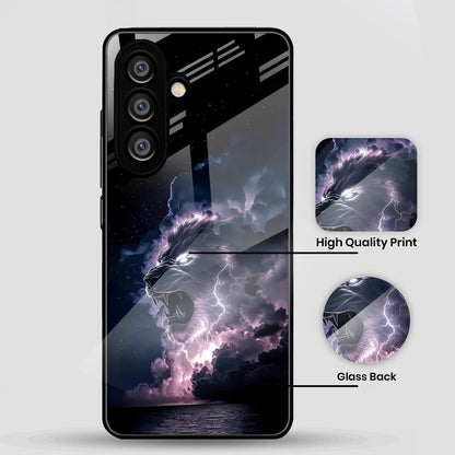 Samsung Galaxy A56 Premium Acrylic Shockproof Glass Back Case (Storm King)