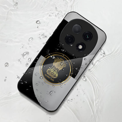 OPPO F29 Pro 5G Premium Acrylic Shockproof Glass Back Case (Ashoka Pillar)