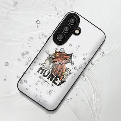 Samsung Galaxy A36 5G Premium Acrylic Shockproof Glass Back Case (Money Criminal)