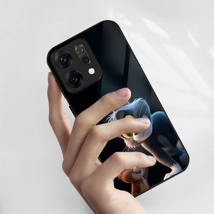Oppo Reno 14 5G Classic Cartoon Characters Design Aesthetic Glass Case
