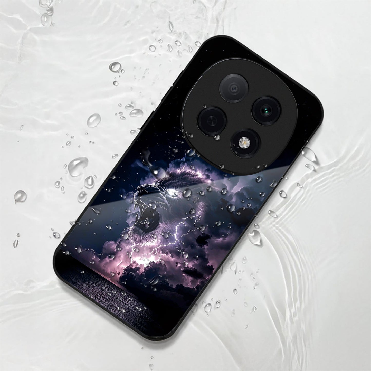 OPPO F29 Pro 5G Premium Acrylic Shockproof Glass Back Case (Sky Roar)