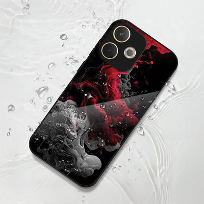 Oppo A5 Pro 5G Premium Acrylic Shockproof Glass Back Case (Vortex Flame)