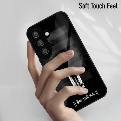 Samsung Galaxy A36 5G Premium Acrylic Shockproof Glass Back Case (Brave Guard)