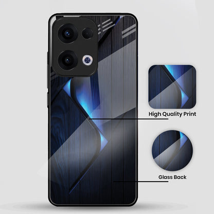 Oppo Reno 13 5G Premium Acrylic Shockproof Glass Back Case (ShadowX)