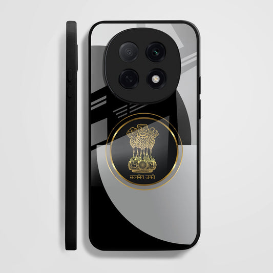 OPPO F29 Pro 5G Premium Acrylic Shockproof Glass Back Case (Ashoka Pillar)