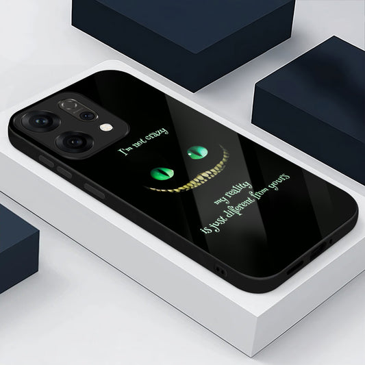Oppo Reno 14 5G Mysterious Grin Glow Aesthetic Glass Case