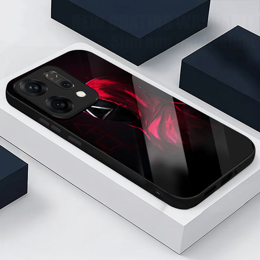 Oppo Reno 14 5G Premium Acrylic Shockproof Glass Back Case (Triangle Mask)