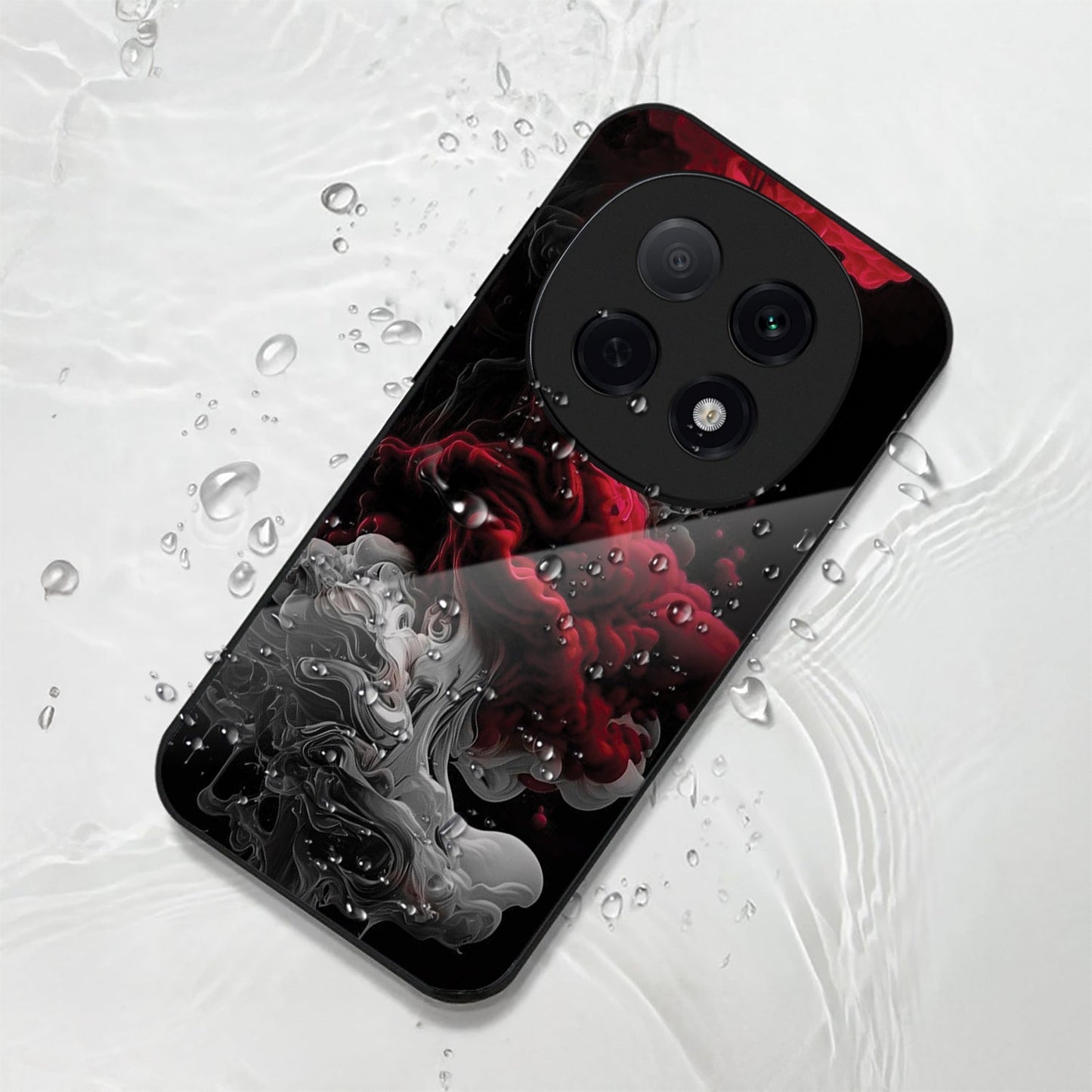 OPPO F29 Pro 5G Premium Acrylic Shockproof Glass Back Case (Flame)
