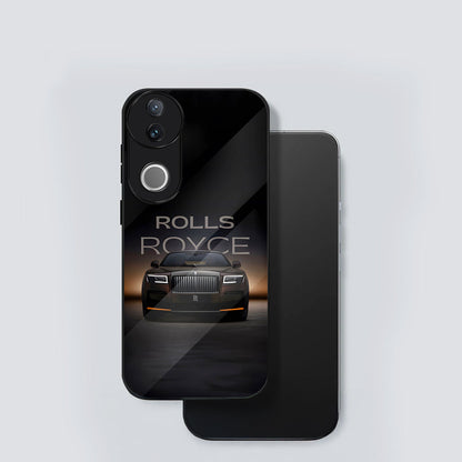 Vivo V50 5G Premium Acrylic Shockproof Glass Back Case (Rolls Royce)