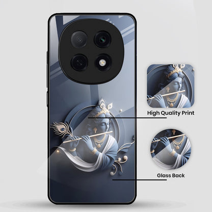OPPO F29 Pro 5G Premium Acrylic Shockproof Glass Back Case (Load Krishna)