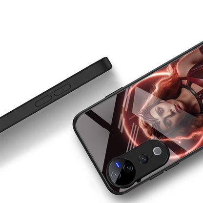 Vivo V40 Pro 5G Premium Acrylic Shockproof Glass Back Case (Dark Nexus)