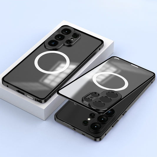 Samsung Galaxy S26 Ultra 5G Aluminium Metal Bumper Shield Transparent Back Case