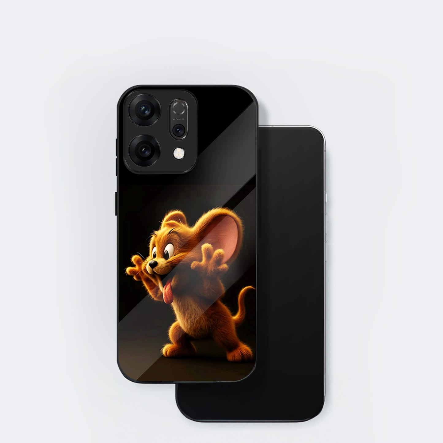Oppo Reno 14 5G Cute Jerry Design Aesthetic Glass Case