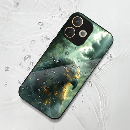 Oppo A5 Pro 5G Premium Acrylic Shockproof Glass Back Case (Eagle Eye)
