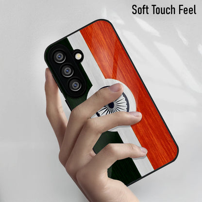 Samsung Galaxy A36 5G Premium Acrylic Shockproof Glass Back Case (India Pride)
