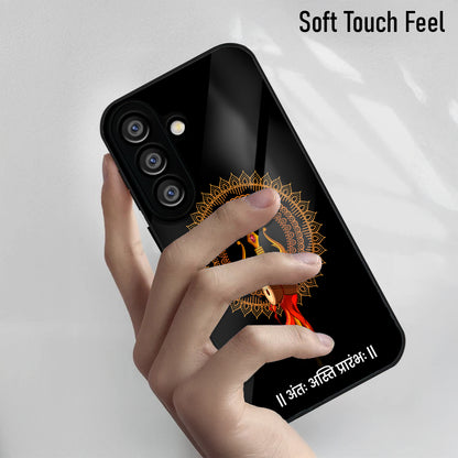 Samsung Galaxy A36 5G Premium Acrylic Shockproof Glass Back Case (Mandala Trishul)