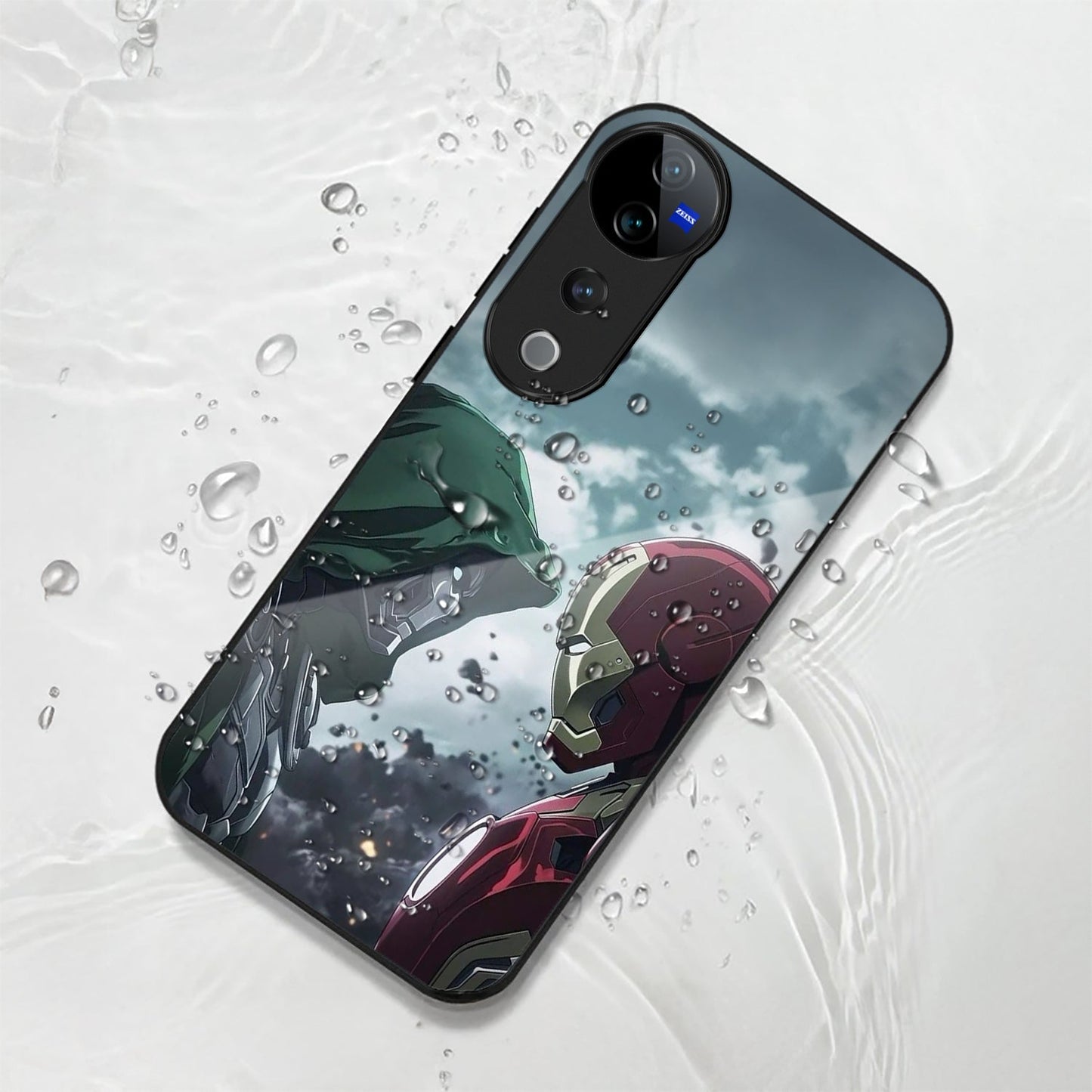 Vivo V40 Pro 5G Premium Acrylic Shockproof Glass Back Case (Battel Case)
