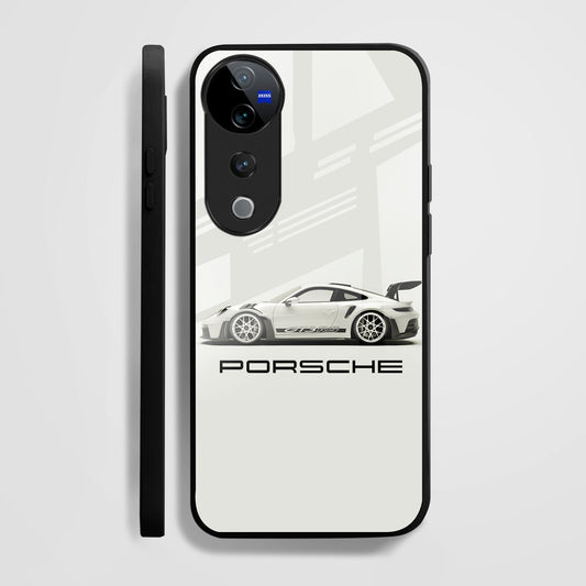 Vivo V40 Pro 5G Premium Acrylic Shockproof Glass Back Case (Drive Porsche)