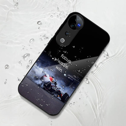 Vivo V40 Pro 5G Premium Acrylic Shockproof Glass Back Case (Racing Case)